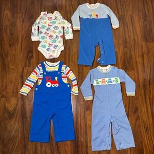 Vintage Carter's 90s Baby Clothing Bundle 18 Months Colorful Vibrant